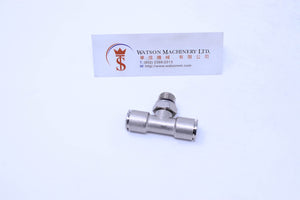 HB161014 10mm to 1/4" Central Tee Male Brass Push-In Fitting