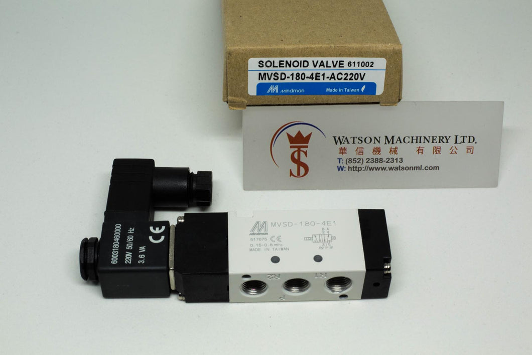 Mindman MVSD-180-4E1 AC220V Solenoid Valve 5/2 1/8