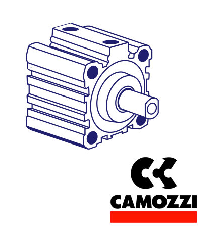 Camozzi 32F2A020A015 M5, Ø20mm, Double Acting Compact Cylinder