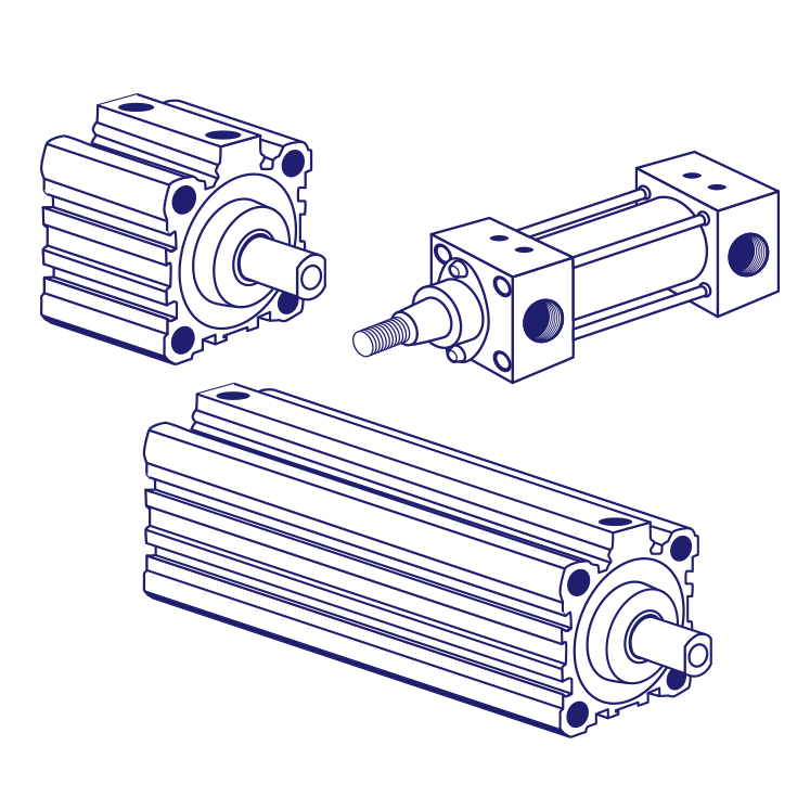 Mindman CDB-MCQV-63 Pneumatic Cylinder