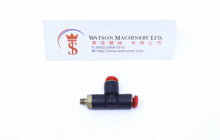 Load image into Gallery viewer, (CTD-4-M5) Watson Pneumatic Fitting Run Tee 4mm to M5 Thread (Made in Taiwan)