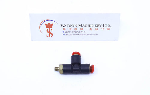 (CTD-4-M5) Watson Pneumatic Fitting Run Tee 4mm to M5 Thread (Made in Taiwan)