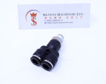 Load image into Gallery viewer, (CTX-8-01) Watson Pneumatic Fitting Branch Y 8mm to 1/8&quot; Thread BSP (Made in Taiwan)