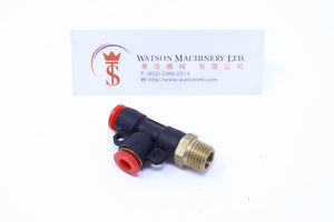 (CTD-6-02) Watson Pneumatic Fitting Run Tee 6mm to 1/4" Thread BSP (Made in Taiwan)