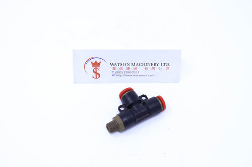 (CTD-8-01) Watson Pneumatic Fitting Run Tee 8mm to 1/8