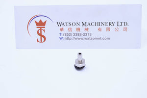 (BB-4-M5 (LC-0425-M5)) Watson Pneumatic Fitting M5 to Barb 4mm (Made in Taiwan)