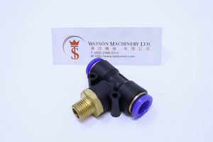 (CTB-12-02) Watson Pneumatic Fitting Branch Tee 12mm to 1/4" Thread BSP (Made in Taiwan)