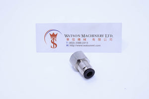 (CTCC-6-02) Watson Pneumatic Fitting Straight Connector Push-In Fitting 4mm to 1/4" Female Thread BSP (Made in Taiwan)
