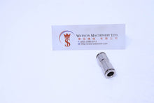 Load image into Gallery viewer, API R260008 (R260800) 8mm Union Push-in Fitting (Nickel Plated Brass) (Made in Italy) - Watson Machinery Hydraulics Pneumatics