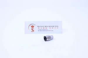 (CTC-6-01) Watson Pneumatic Fitting Straight Connector Push-In Fitting 6mm to 1/8" Thread BSP (Made in Taiwan)