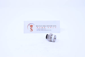 (CTC-6-03) Watson Pneumatic Fitting Straight Connector Push-In Fitting 6mm to 3/8" Thread BSP (Made in Taiwan)