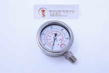 Load image into Gallery viewer, Watson Stainless Steel 100K Bottom Connection Pressure Gauge