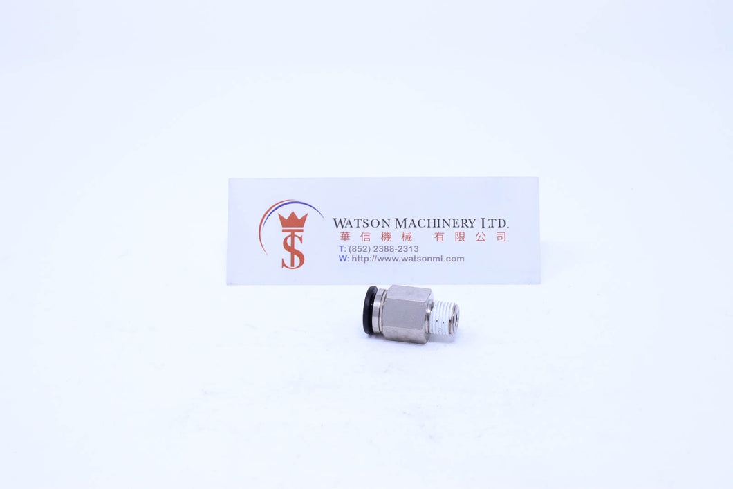 (CTC-8-02) Watson Pneumatic Fitting Straight Connector Push-In Fitting 8mm to 1/4