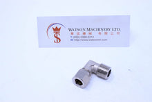 Load image into Gallery viewer, API O160814 Compression Fitting BSPT Elbow 1/4&quot; to 8mm (Nickel Plated Brass) (Made in Italy) - Watson Machinery Hydraulics Pneumatics