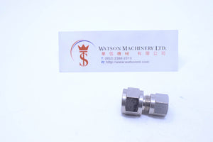 API O130814 Compression Fitting Female BSP Stud 1/4" to 8mm (Nickel Plated Brass) (Made in Italy) - Watson Machinery Hydraulics Pneumatics