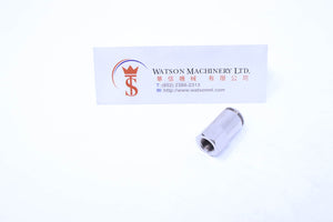 API R130818 1/8" Female to 8mm Push-in Fitting (Nickel Plated Brass) (Made in Italy) - Watson Machinery Hydraulics Pneumatics