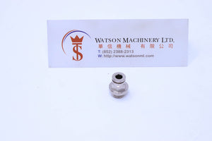 API R120418 1/8" to 4mm Push-in Fitting (Nickel Plated Brass) (Made in Italy) - Watson Machinery Hydraulics Pneumatics