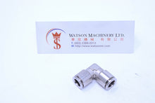 Load image into Gallery viewer, API R180008 (R180808) 8mm Elbow Union Push-in Fitting (Nickel Plated Brass) (Made in Italy) - Watson Machinery Hydraulics Pneumatics
