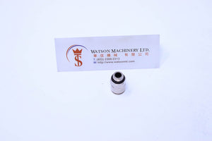 API R120818 1/8" to 8mm Push-in Fitting (Nickel Plated Brass) (Made in Italy) - Watson Machinery Hydraulics Pneumatics