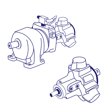 Parker Taiyo TAM2-404F Radial Piston Air Motor