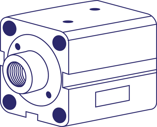 Jufan CX-HC SD 50N25 Compact Hydraulic Cylinder (Made in Taiwan)