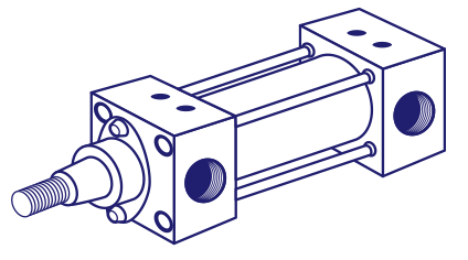 Jufan AL-100-450 Pneumatic Cylinder (Made in Taiwan) - Watson Machinery Hydraulics Pneumatics
